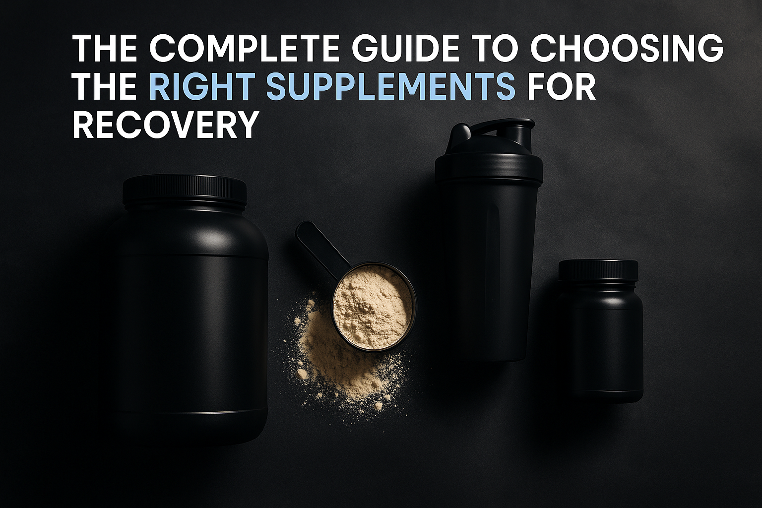The Complete Guide to Choosing the Right Supplements for Recovery
