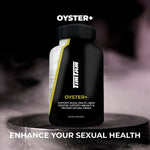 Black supplement bottle labeled 'Oyster+' 