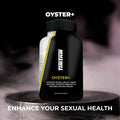 Black supplement bottle labeled 'Oyster+' 