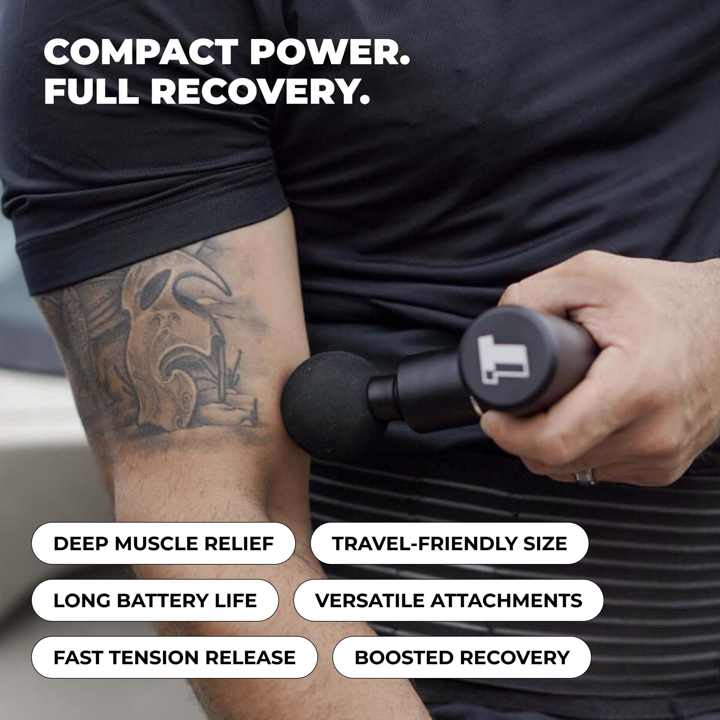 TimTam Pocket Power Massager Mini Deep Tissue Percussion Gun